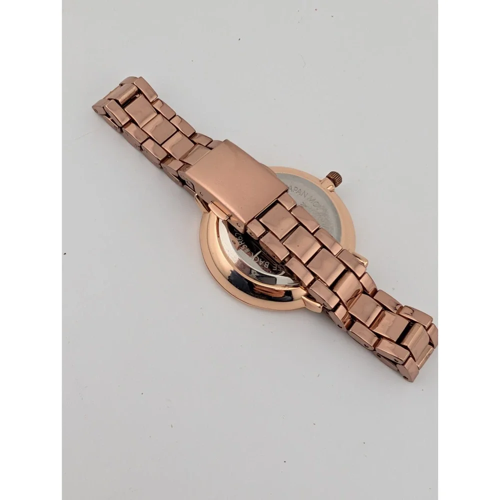Accutime Watch Women 35mm‎ Case Rose Gold 7.5